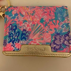 Lilly Pulitzer key chain wallet